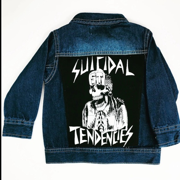 Never worn with tags. Kids pink rock denim jacket 3T